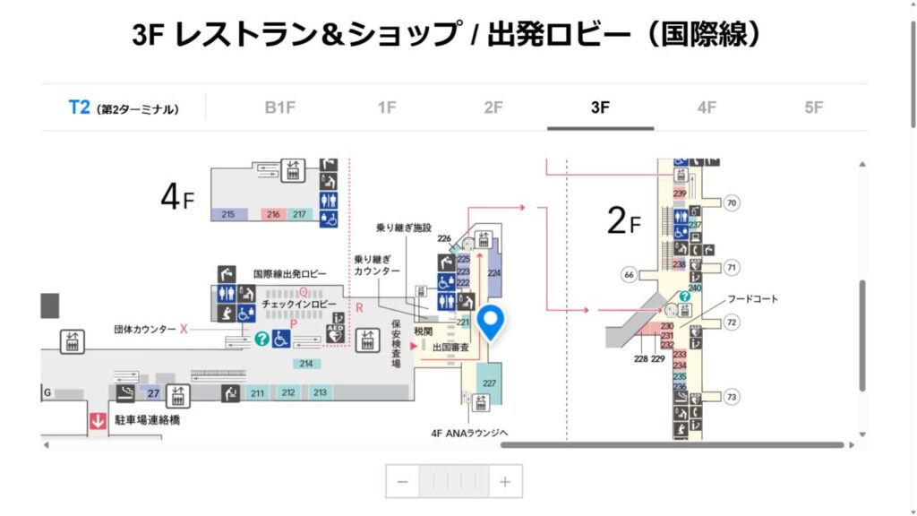 羽田空港第2ターミナルPOWER LOUNGE PREMIUMのマップ
