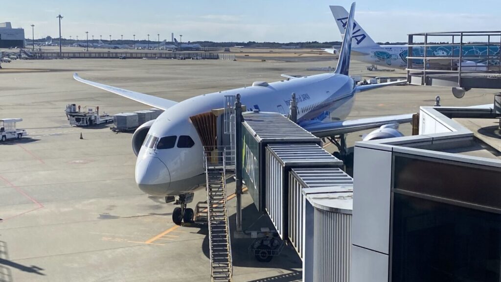 ANA829便に使用される飛行機 B787-9