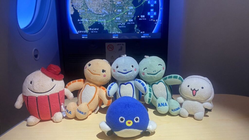 ANA BUSINESS STAGGEREDの大きなテーブル