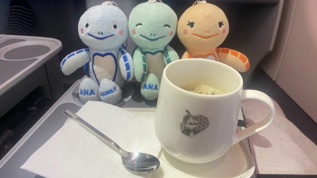 エアインディアビジネスクラスでのコーヒー