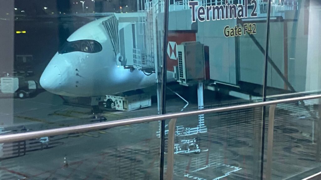 SQ706便に使われるシンガポール航空A350