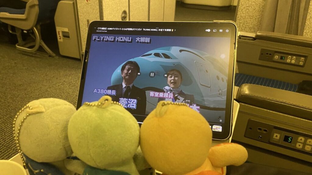 ANA国内線機内Wi-FiでYouTubeを再生する
