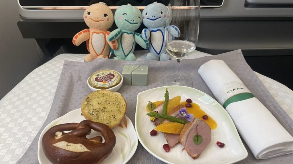 エバー航空ビジネスクラスのパン