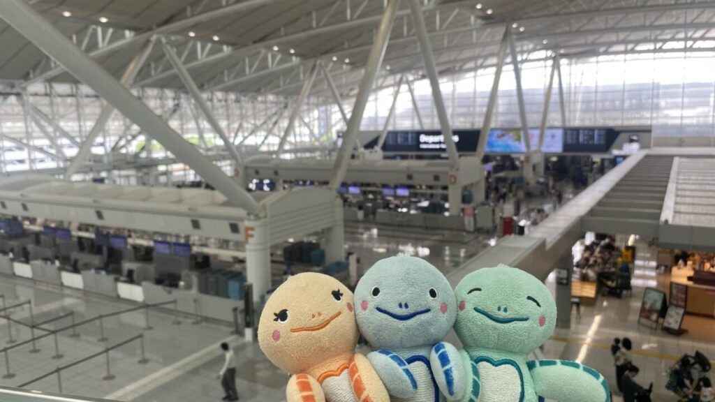 福岡空港国際線の出発フロア