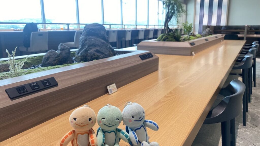 福岡空港国際線のラウンジ福岡の座席