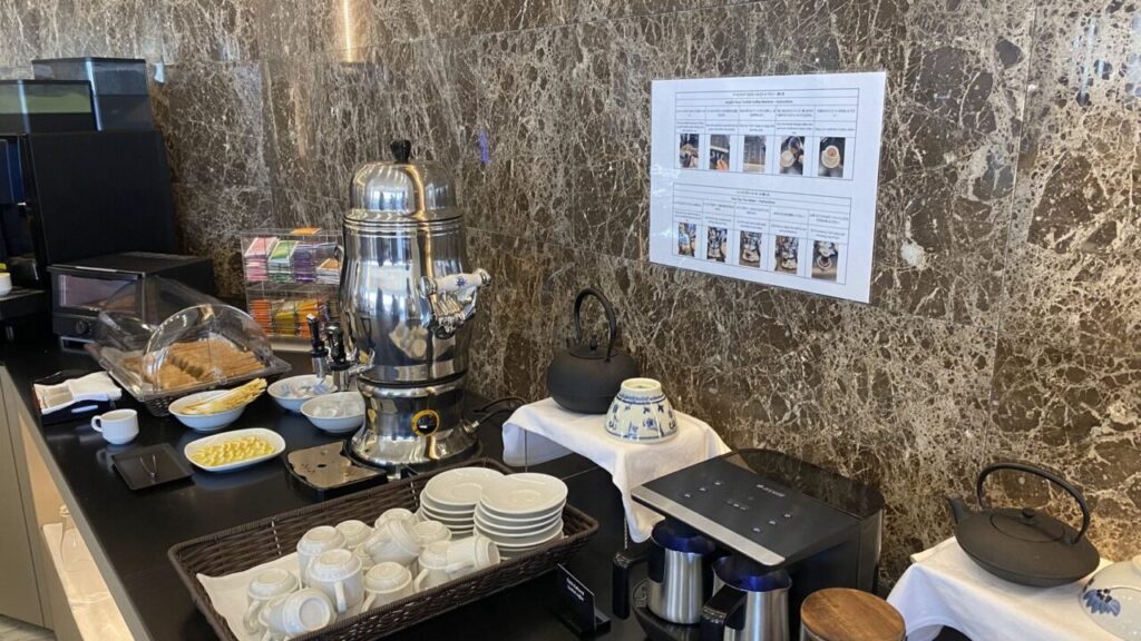 成田空港ターキッシュラウンジのトルココーヒー体験コーナー