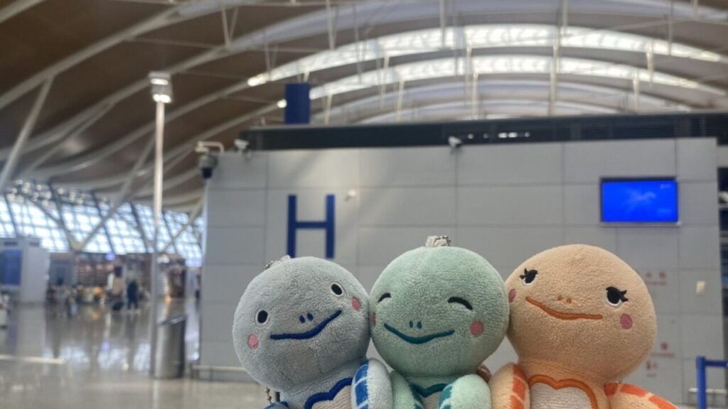 上海浦東空港の中国国際航空チェックインカウンターがあるHカウンター