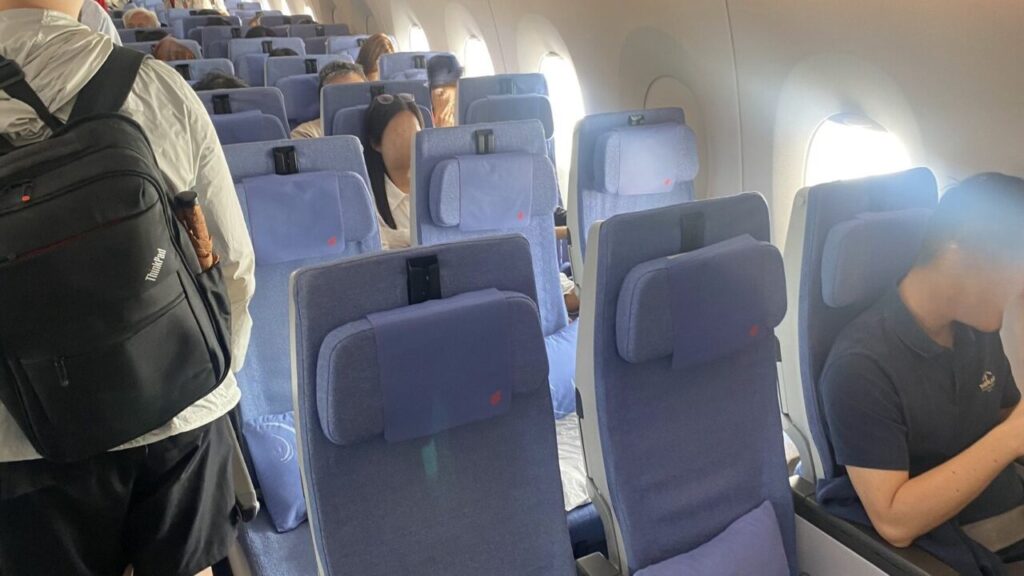 中国国際航空A350エコノミークラスの座席