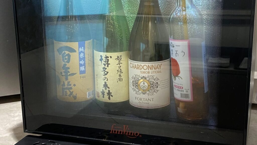 福岡空港国際線ラウンジ福岡のワイン・日本酒サーバー