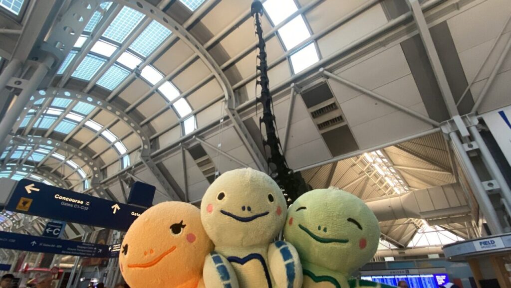 シカゴオヘア空港の恐竜化石