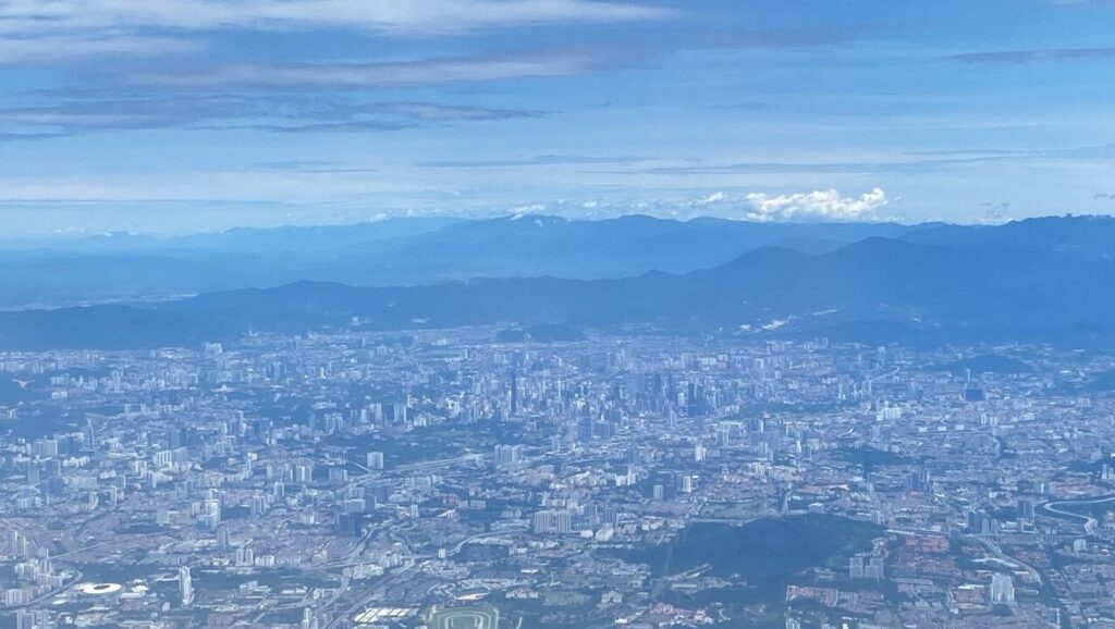 クアラルンプール市街地を眺める