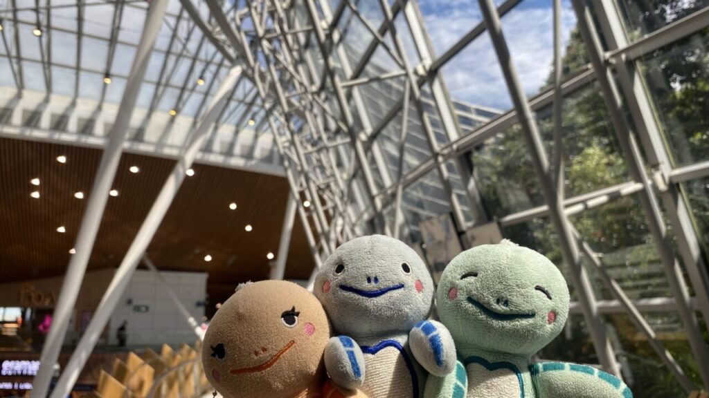 クアラルンプール国際空港のサテライト中央に位置する庭園