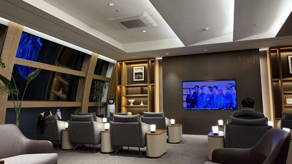 済州空港のアシアナ航空国内線ラウンジ