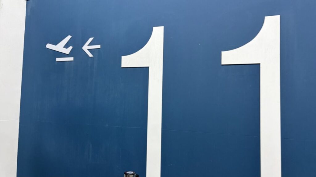 チェジュ空港の国内線11番搭乗口