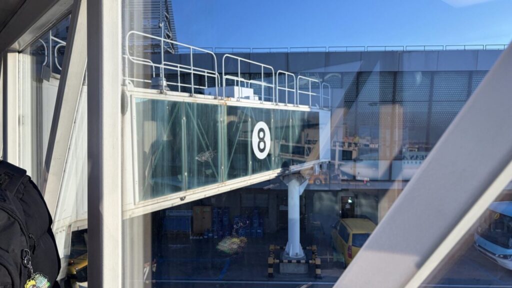 ソウル金浦空港の国内線ターミナル8ゲート