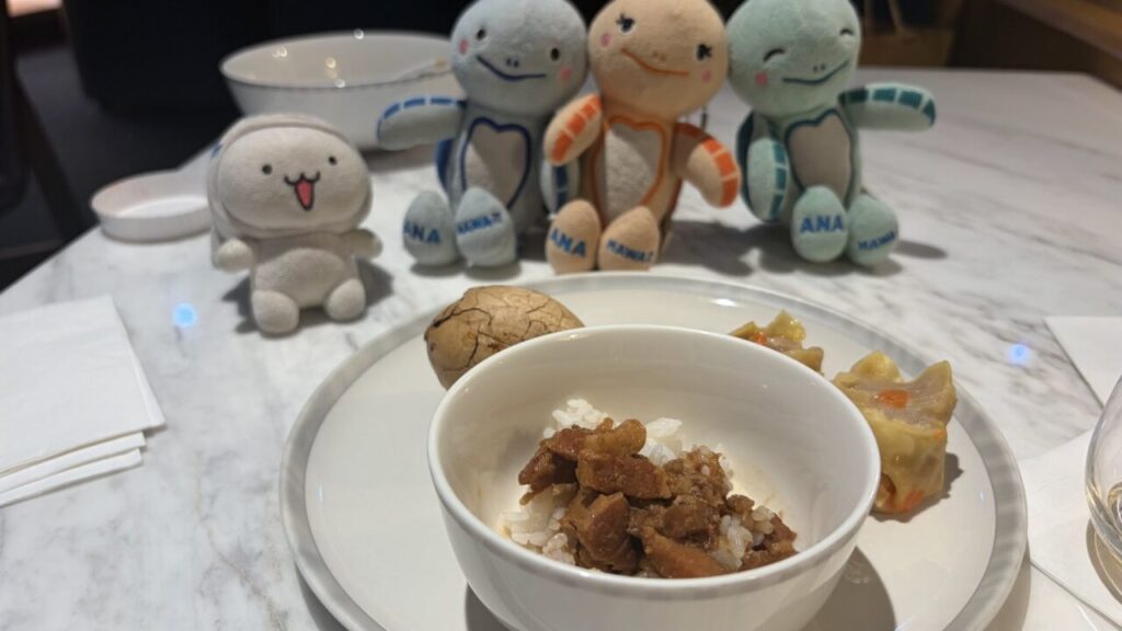 台北桃園空港のシルバークリスラウンジの台湾料理