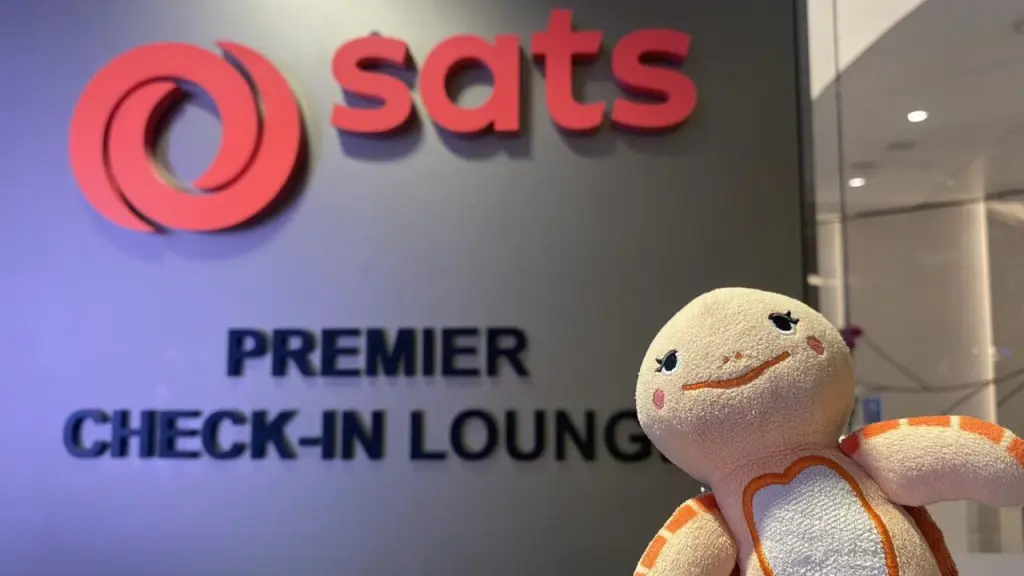 シンガポールチャンギ国際空港の第2ターミナル、ANAダイヤモンド会員、ビジネスクラス搭乗者用のSATSプレミアチェックインラウンジ