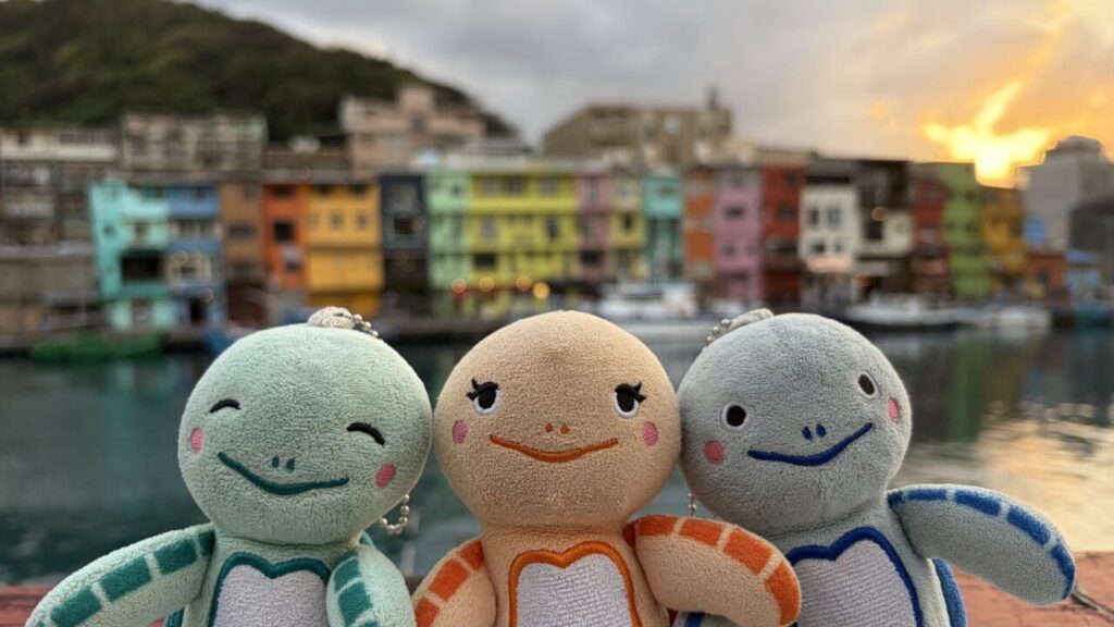 台湾基隆市の観光名所、カラフルハウス